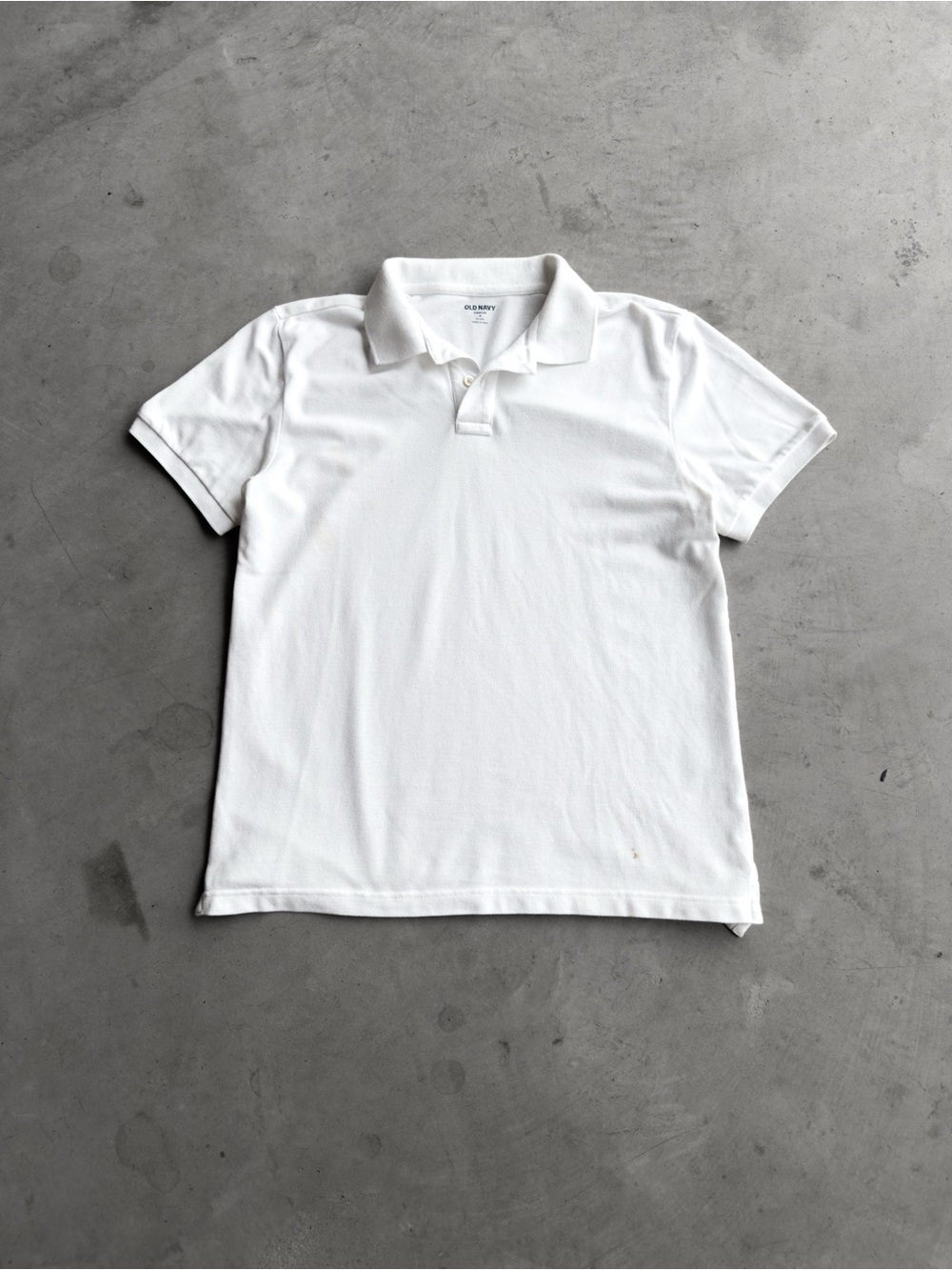 Modern Blank White Preppy Polo Shirt - M